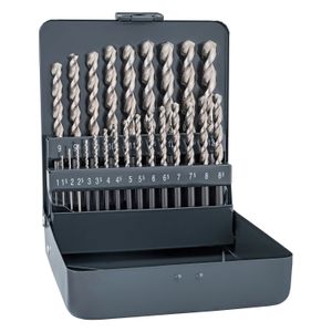 Hss Sprint Drill Bit Set 25 Piece 1-13mm X 0.5 In Metal Case